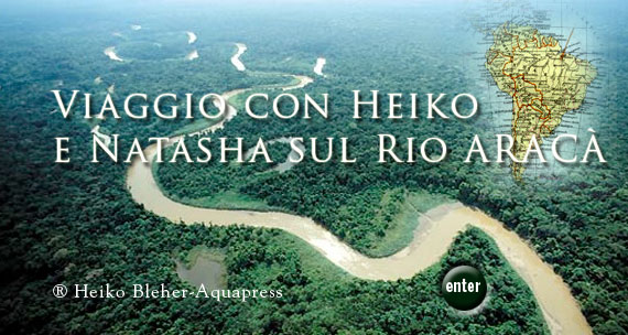 Heiko e Natasha sul Rio Aracà in Brasile