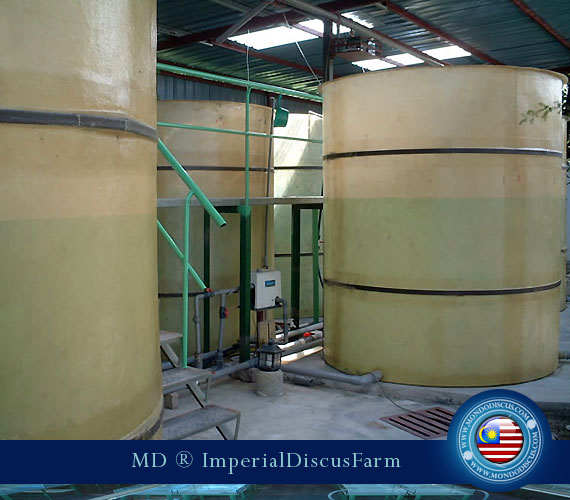 Le grandi cisterne di stoccaggio dell'acqua